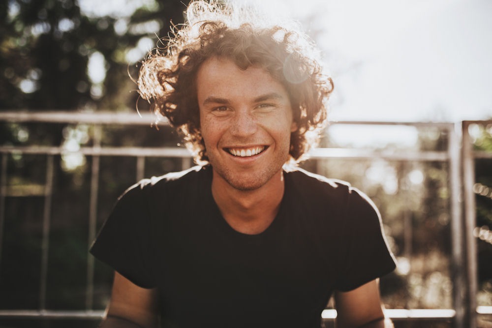 a man showing signs of happiness during life after rehab