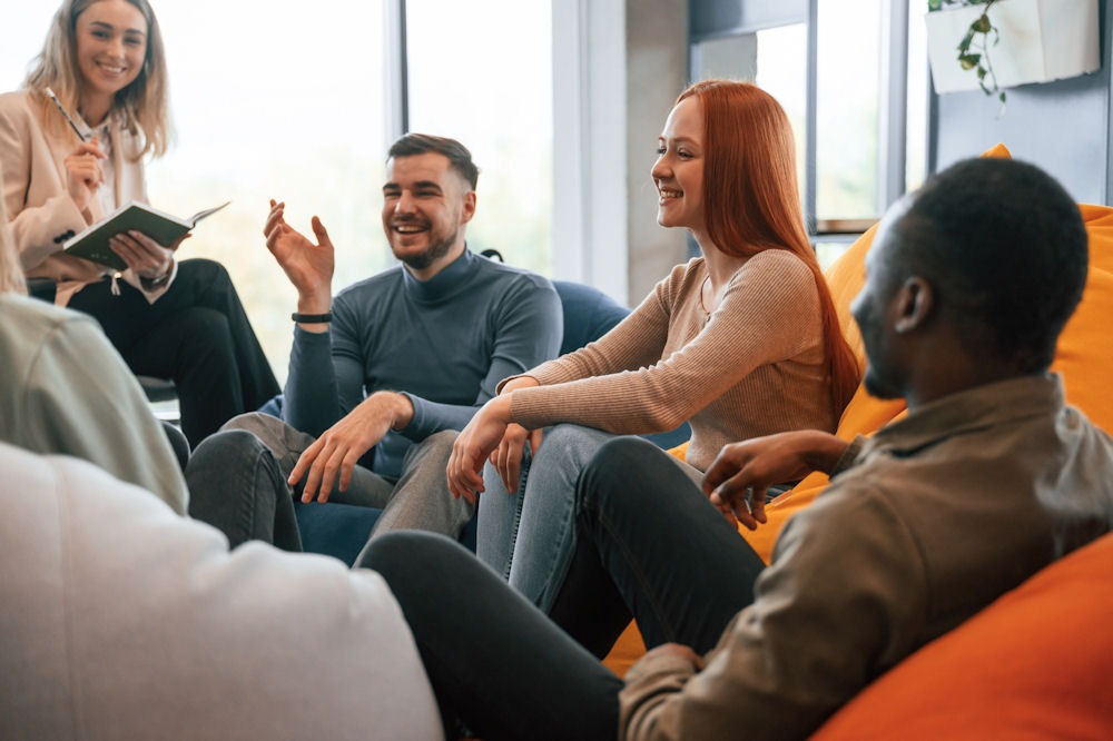 young adults in recovery group