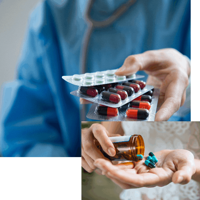 Photo of drug variations used in a Medication-Assisted Treatment Program