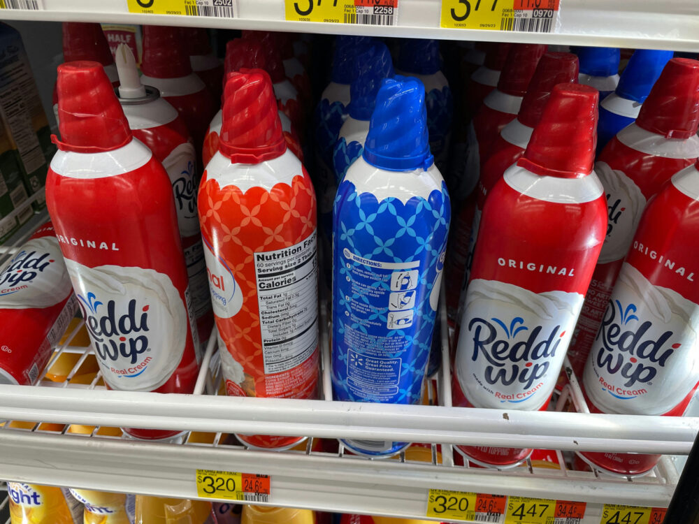 Whipped cream chargers containing nitrous oxide, commonly known as whippets