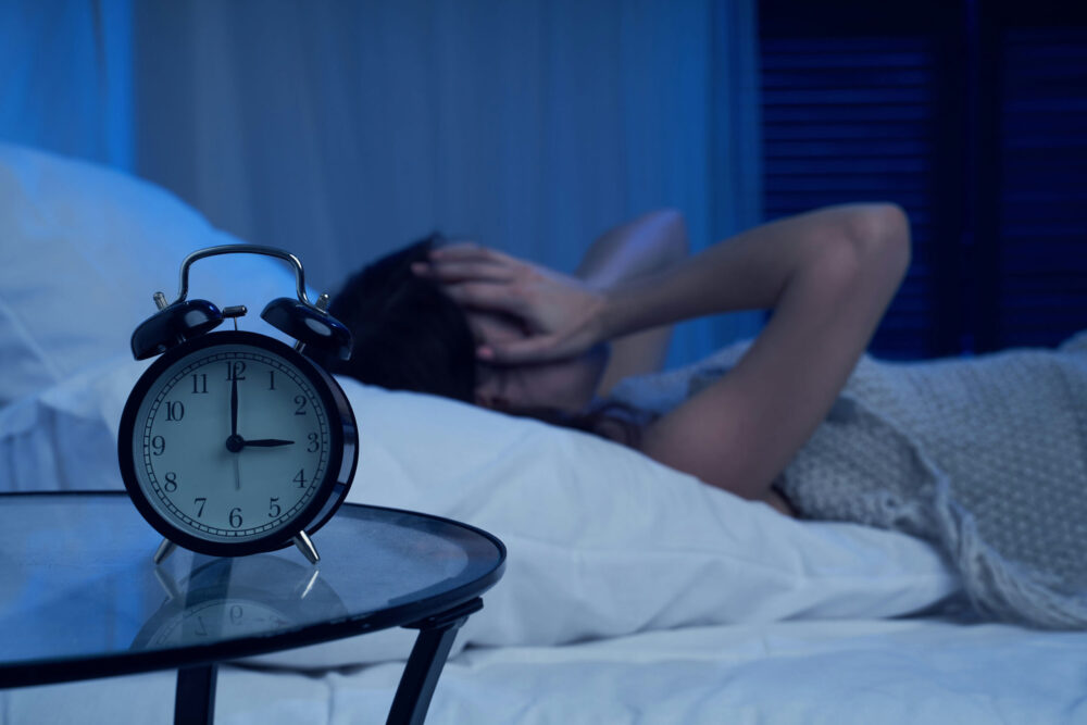 Insomnia caused by stimulant drug abuse