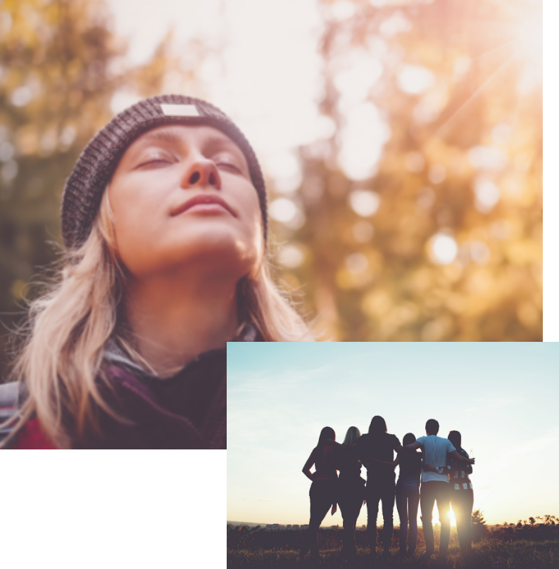 a woman wearing a hat feels relieved after completing alcohol rehab in New Jersey
